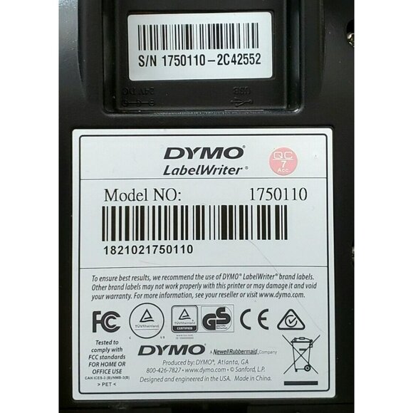 Dymo LabelWriter 450 Thermal Label Printer Maker Spool Power Cords USB Tested - Picture 5 of 12